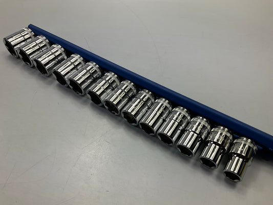 OPENED Gearwrench 80702 13 Piece 1/2'' Drive 6 Point Metric Socket Set 12mm-24mm