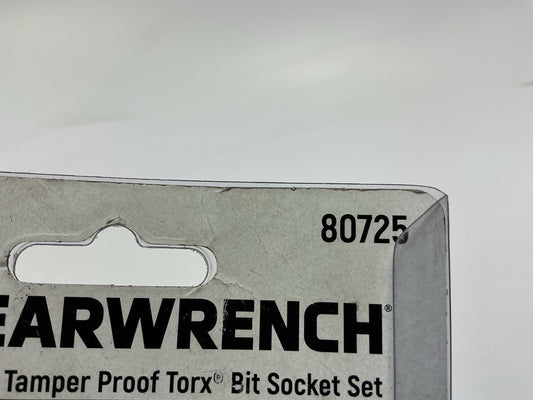 Gearwrench 80725 - 1/4'' 3/8'' 1/2'' Torx Tamper-Proof Bit Socket Set - 13 Pc