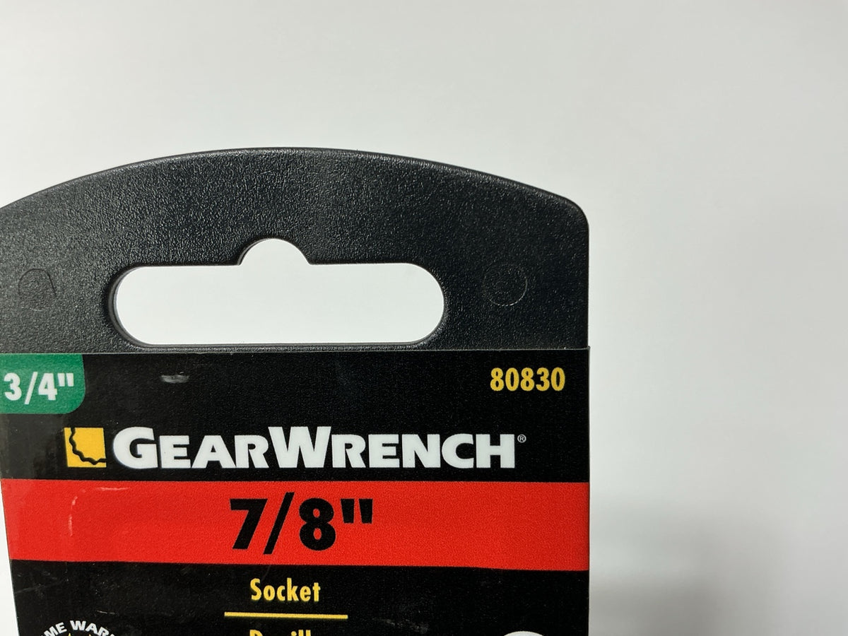 Gearwrench 80830 - 3/4'' Drive 7/8'' , 12 Pt. Standard Socket SAE