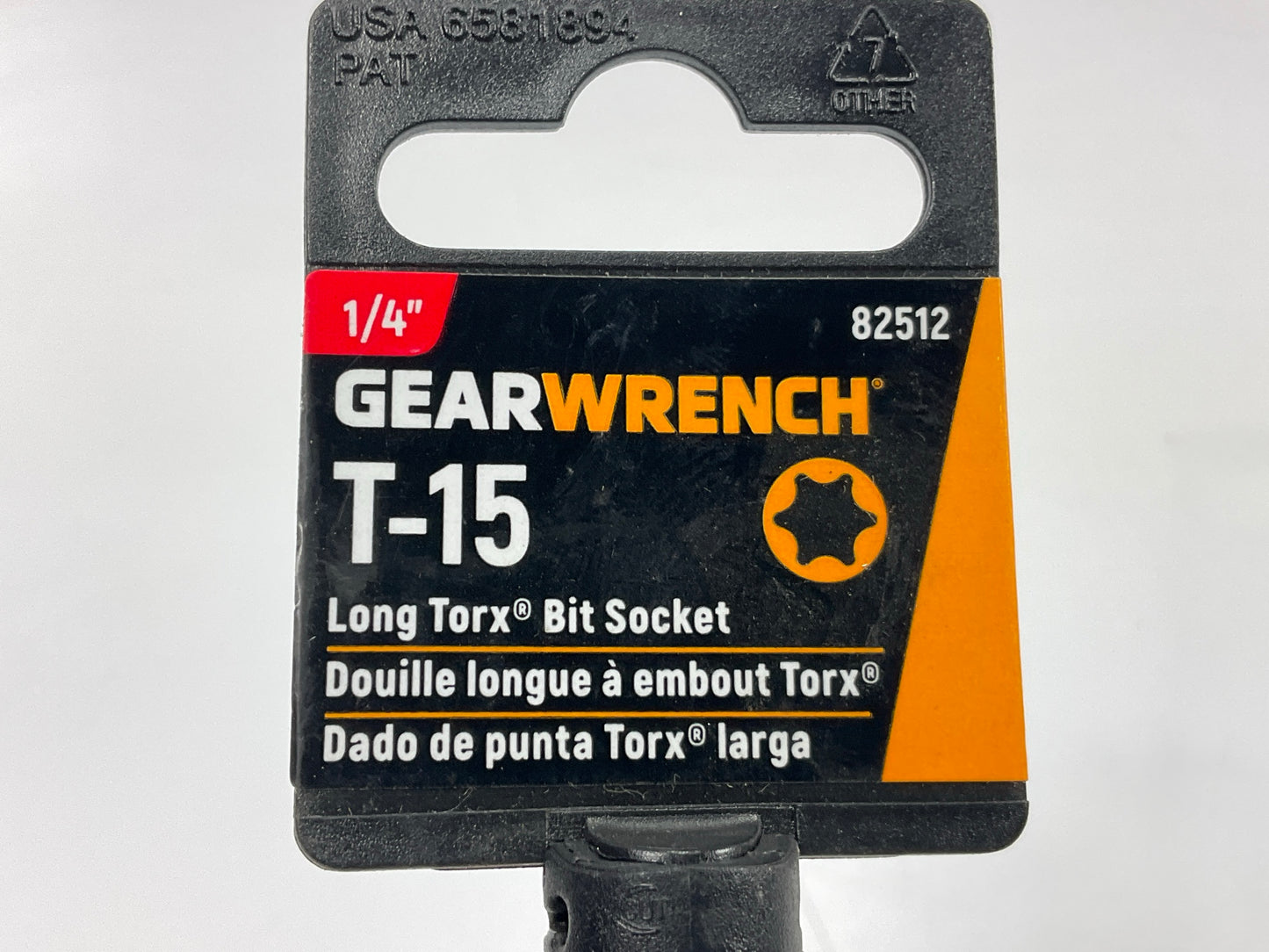Gearwrench 82512 1/4'' Drive Long Torx Bit Socket T15