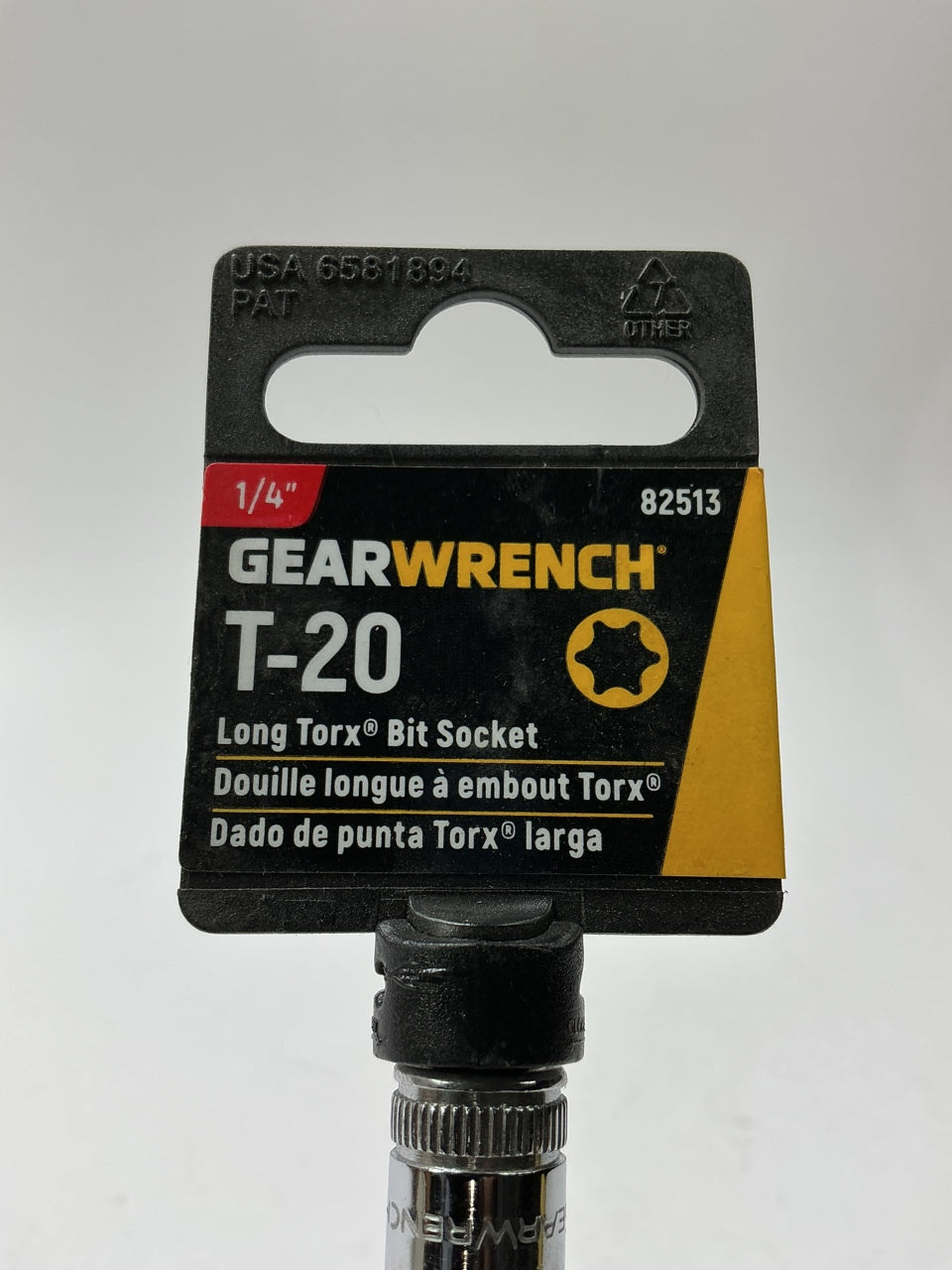 Gearwrench 82513 1/4'' Drive Long Torx Bit Socket T20