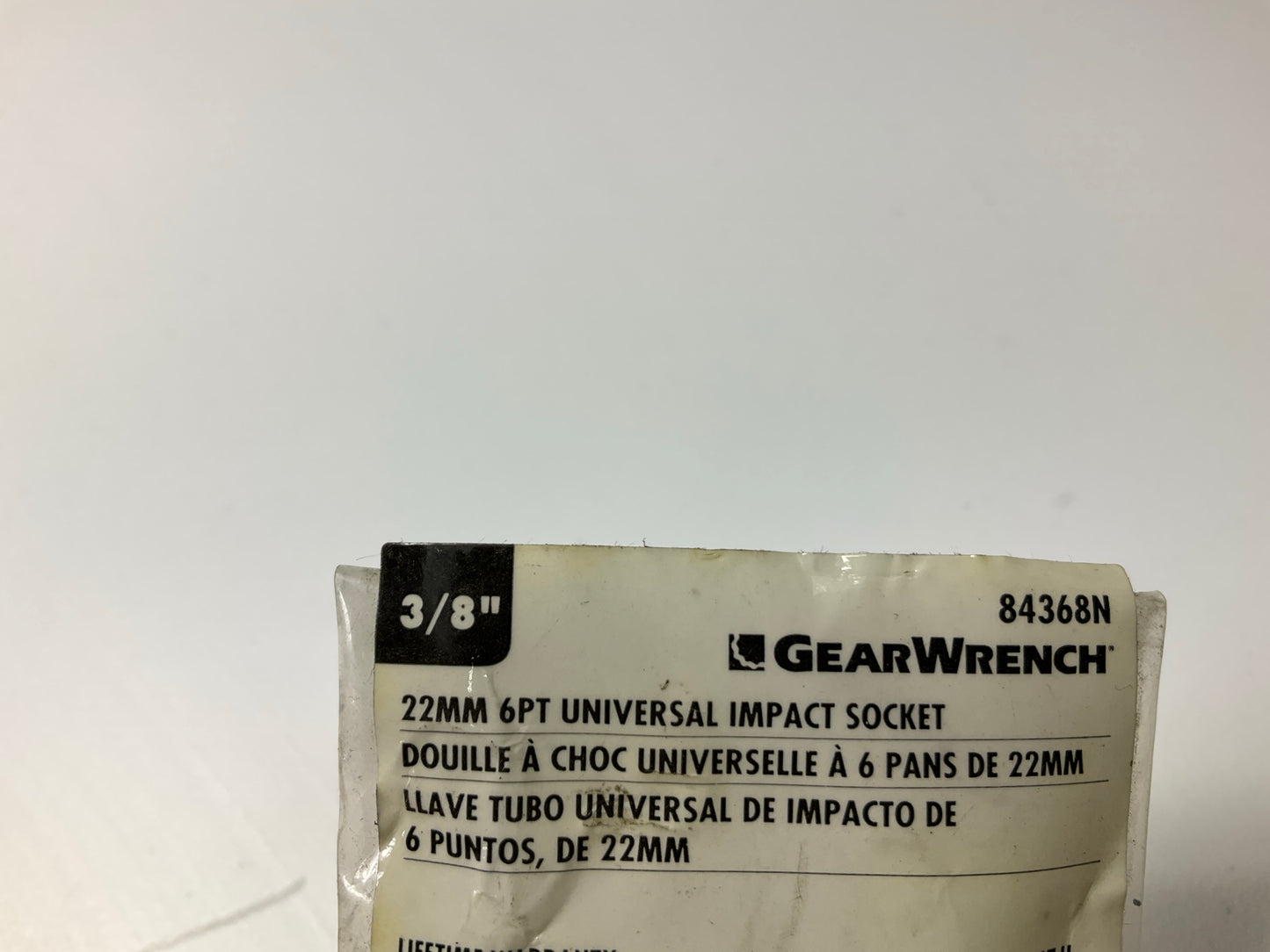 Gearwrench 84368N 3/8'' Drive 22MM 6PT Universal Impact Socket