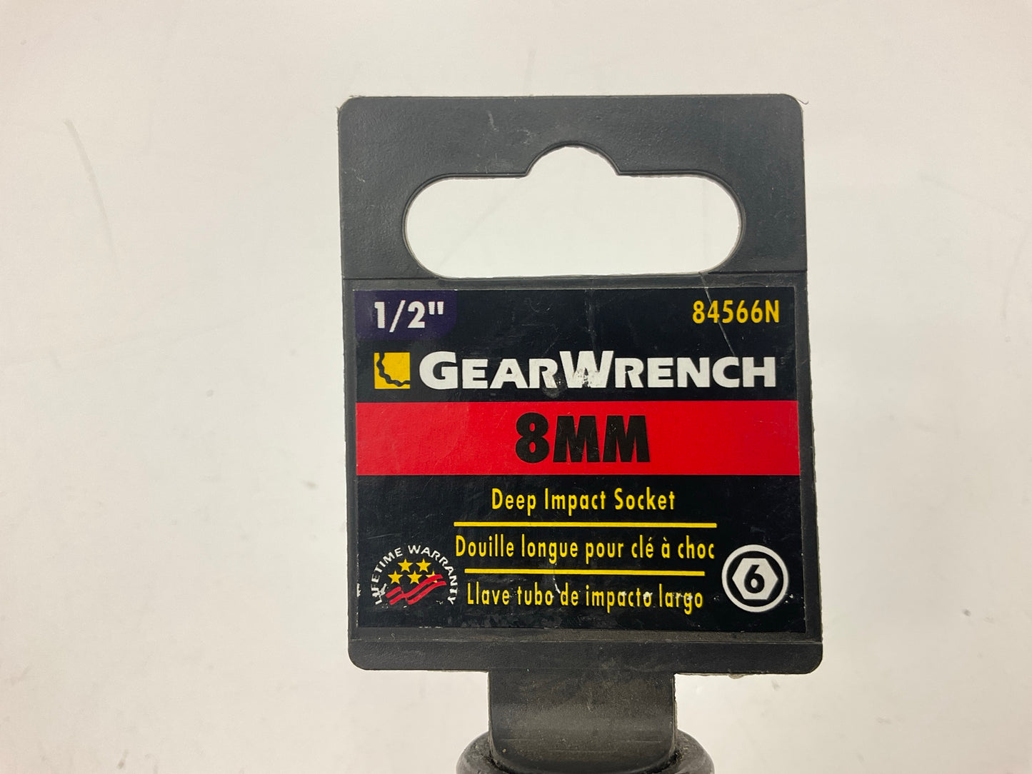 Gearwrench 84566N 1/2'' Drive 6 Point Deep Impact Socket 8mm