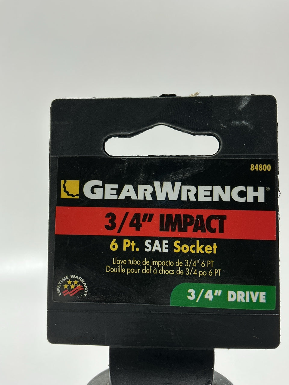 Gearwrench 84800 3/4'' Drive 6 Point Standard Impact SAE Socket 3/4''
