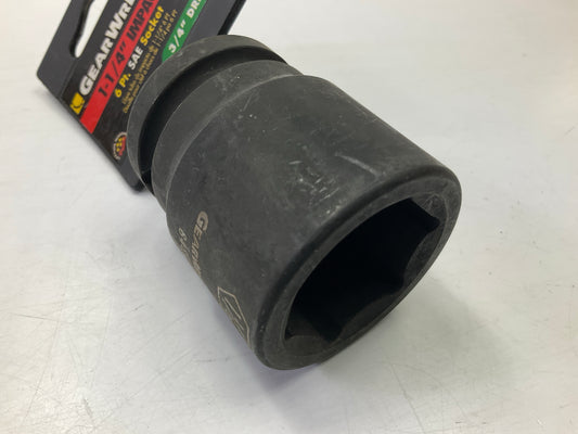 Gearwrench 84808 1-1/4'' Impact, 6 Point SAE Socket, 3/4'' Drive