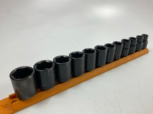 Gearwrench 84911N 12 Piece 3/8'' Drive 6 Point Standard Impact Metric Socket Set