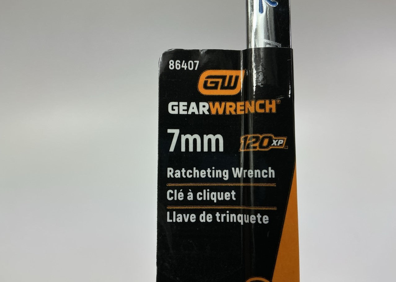 GEARWRENCH 86407 7mm 120XP Universal Spline XL Ratcheting Combination Wrench