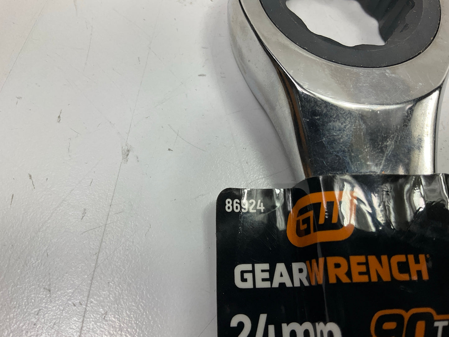 Gearwrench 86924 24mm 90-Tooth 12 Point Ratcheting Combination Wrench