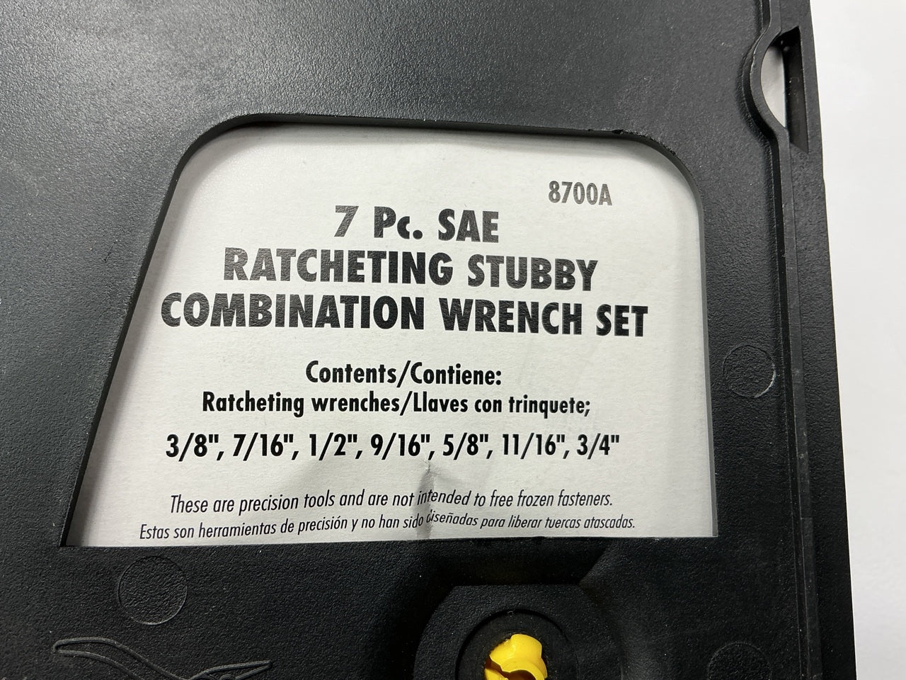 Gearwrench 8700A 7 Piece SAE Ratcheting Stubby Combination Wrench Set