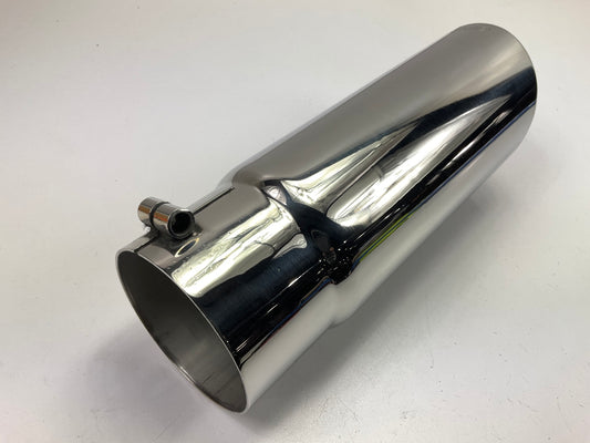 Gibson Performance 500380 Polished Stainless Steel Exhaust Tip, 4'' Out, 3.5'' In.