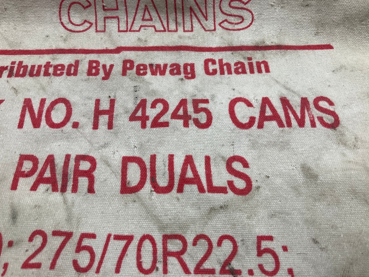 Glacier Chain H4245 CAM Tire Snow Chain 11-22.5, 275/80-22.5, 275/70R22.5