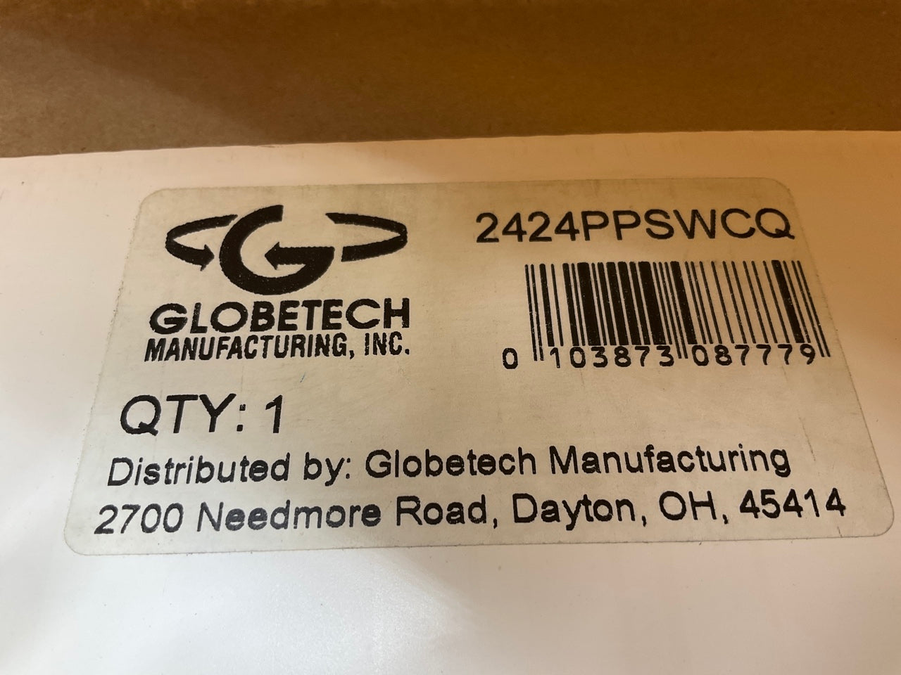 Globetech 2424PPSWCQ White Splash Guard / Mud Flap 24''x24''x 1/4'' Thick