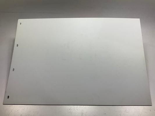 Globetech 2436PSWCQ Polyguard White ''CARQUEST'' Mud Flap, 24'' X 36'' X 3/16''