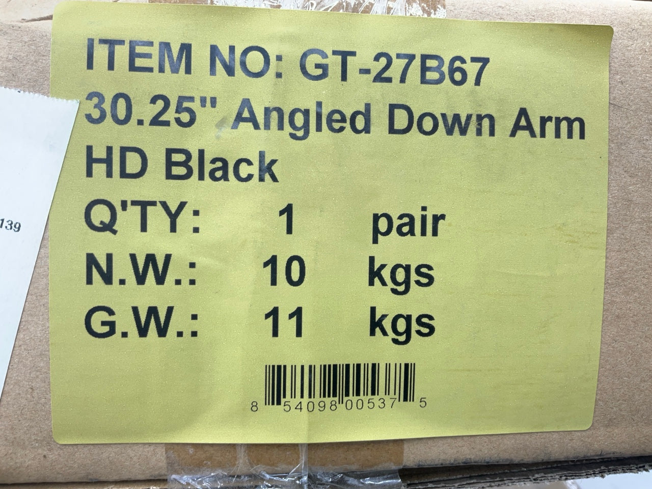 Globetech GT27B67 30'' HD Spring Loaded Bracket Mudflap Hanger Set Of 2, Angled