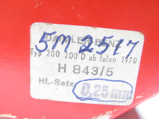 Glyco H843/5 Engine Main Bearing Set .25mm Mercedes 220, 220D, 230, 240D W115
