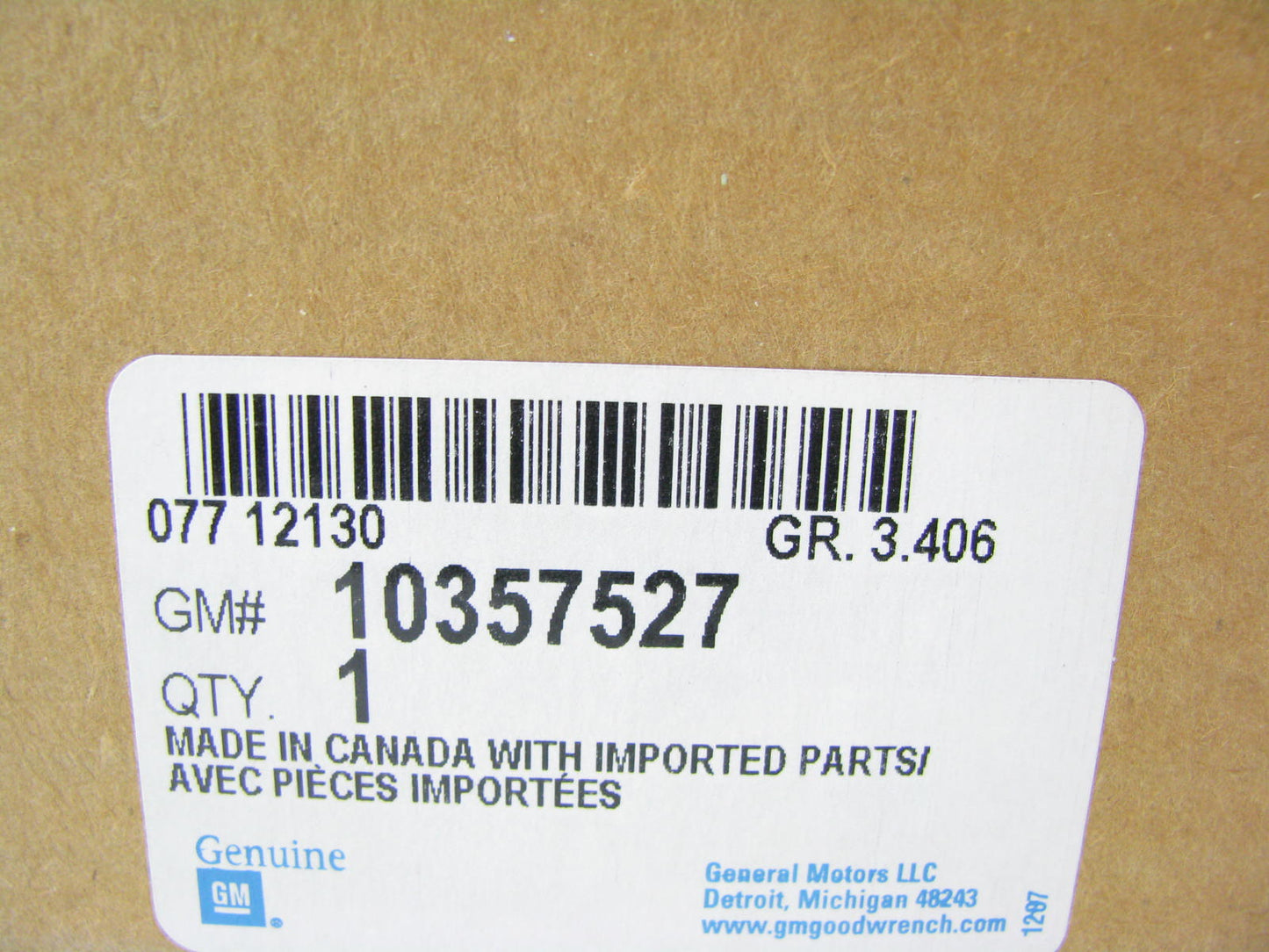 NEW OEM GM 10357527 UPPER Air Cleaner Intake Box 04-05 Pontiac Bonneville