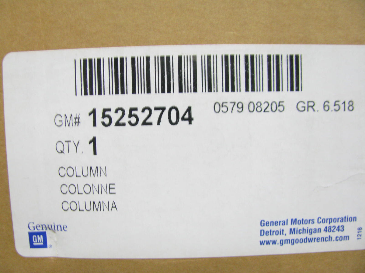NEW - OEM GM 15252704 Steering Column W/ Switches For 2006 Cadillac SRX Cashmere