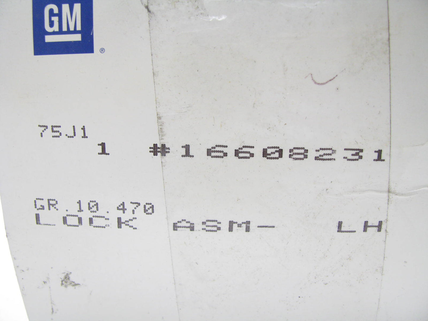 NOS OEM GM 16608231 Front Left Drivers Side Door Lock Latch - 1985-1989 Deville