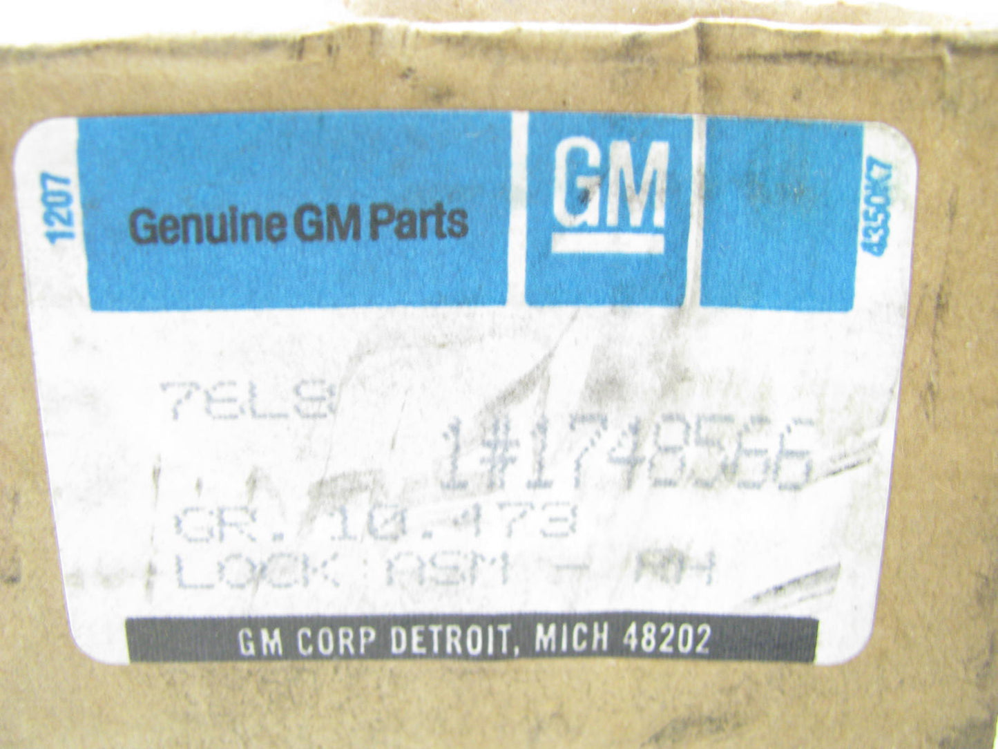 NEW GENUINE OEM GM 1748566 Rear Right Door Lock Latch for 1979 K Series Trucks