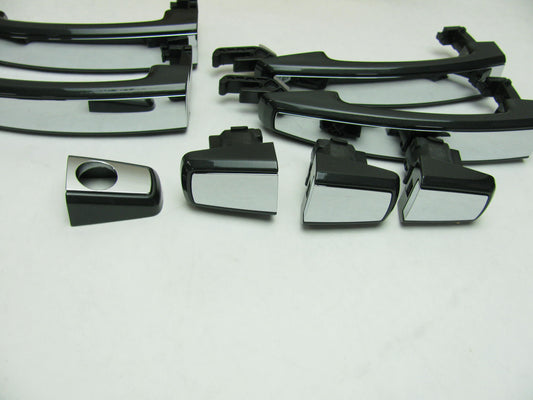 NEW OEM GM 4-pc Exterior Door Handle Set Ashen Gray W/chrome Strip 22850084