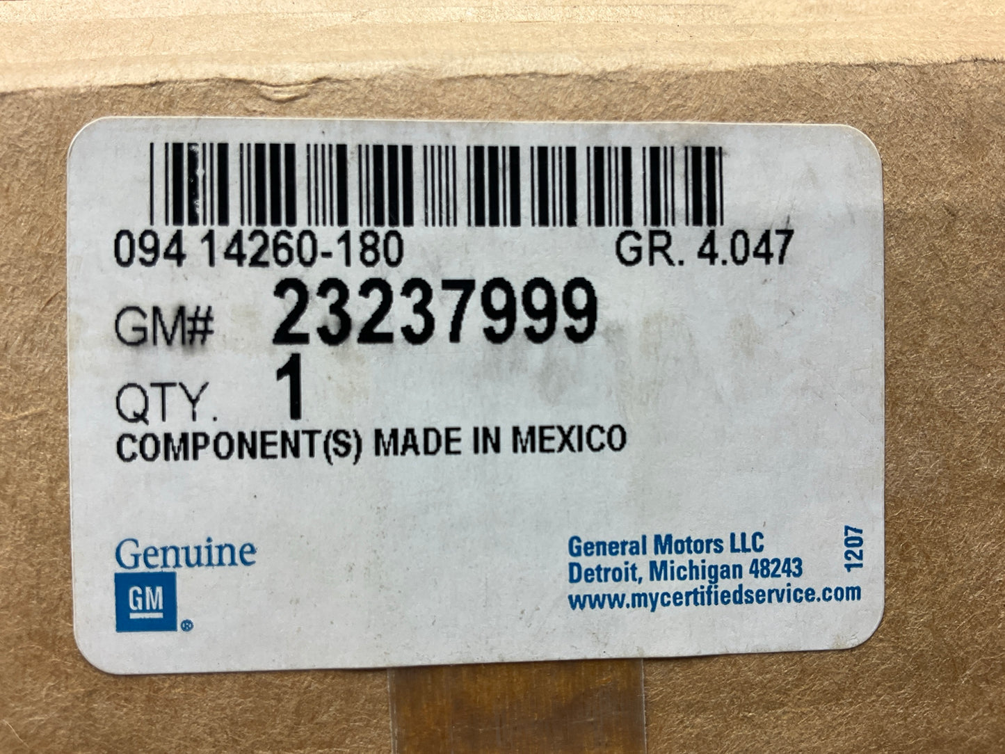 NEW OEM GM 23237999 Automatic Transmission Shifter Cable - 2007-2009 Saturn Aura
