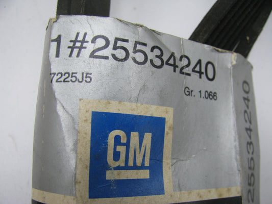 NEW GENUINE OEM GM 25534240 Serpentine Belt - 0.84'' X 112.00'' - 6 Ribs