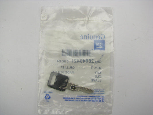 NOS OEM GM 26049421 Uncut Key Blank - VATS # 9