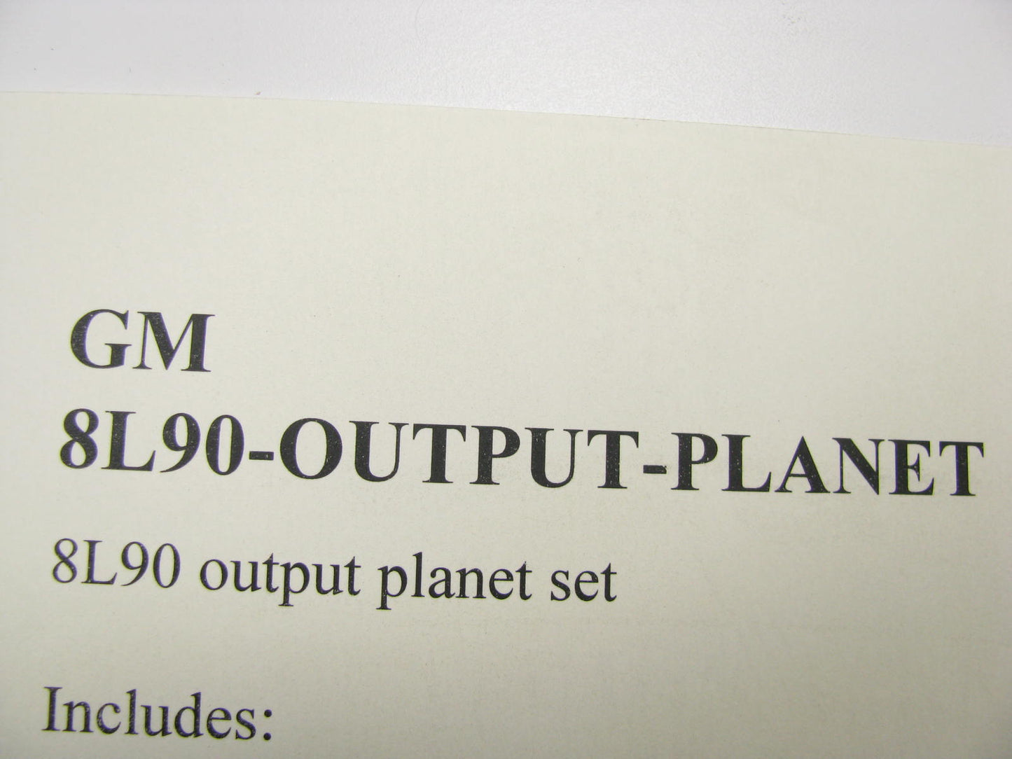 NEW - OUT OF BOX OEM GM 8L90 8-speed Auto Transmission Output Planet Gear Set