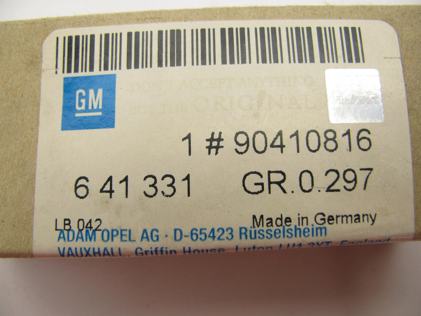NEW OEM GM 90410816 Engine Exhaust Valve