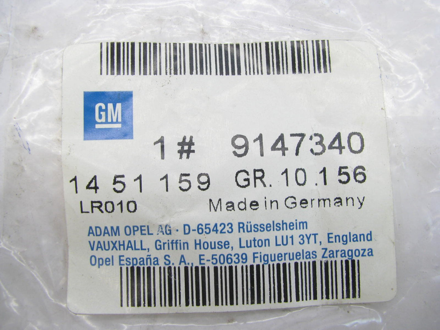 NEW GENUINE OEM Gm 9147340 Windshield Washer Nozzle - 2000-2001 Cadillac Catera