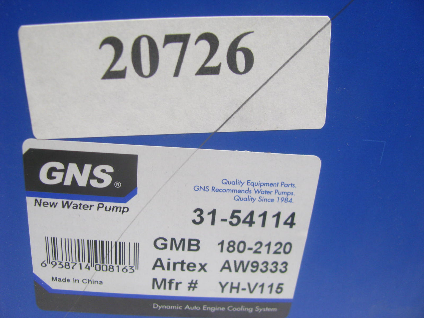 GNS 31-54114 Engine Water Pump For 1995-2005 VW Audi 2.8L-V6