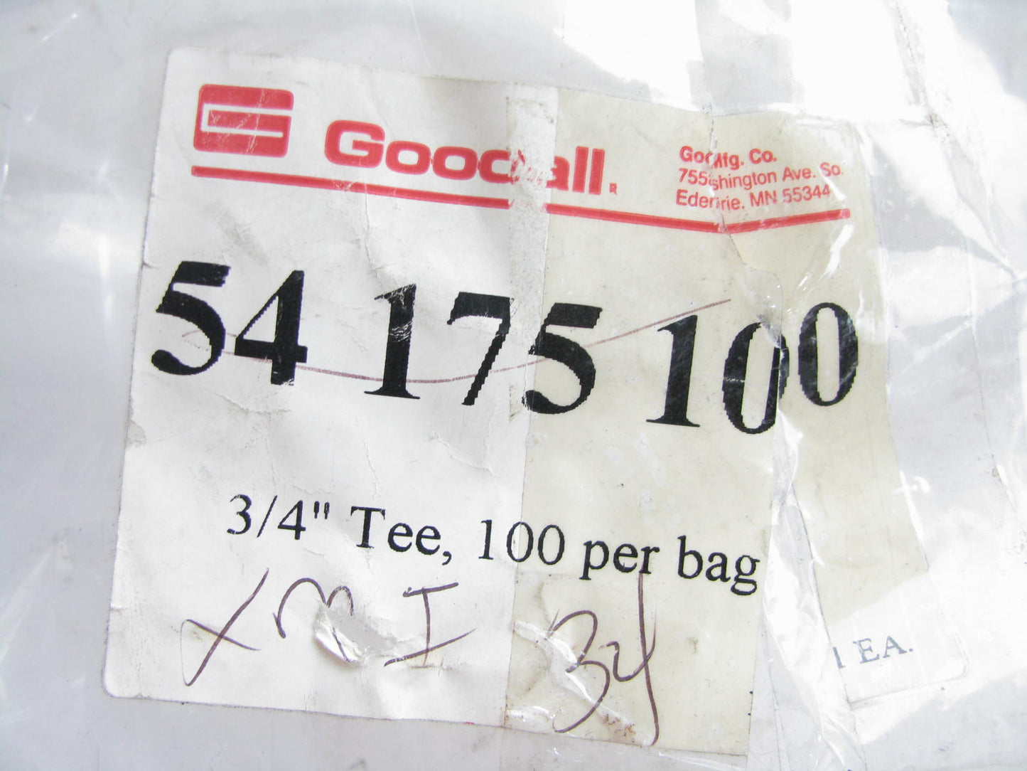 Bag Of (70) Goodall 3/4'' GHT Garden Hose Thread To 3/4'' Barb Tee Water Fittings