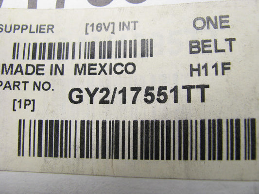 Goodyear 17551TT Accessory Drive Belt - 1.125'' X 55.100'' - 2 Stands