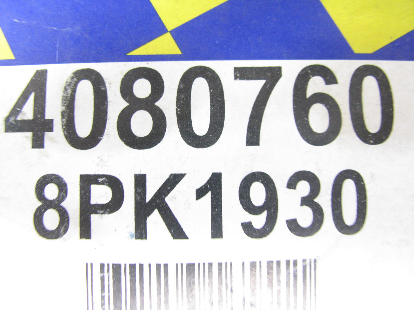 Goodyear 4080760 Serpentine Belt - GROOVE- 8 / LENGTH- 76.00'' / WIDTH- 1.10''