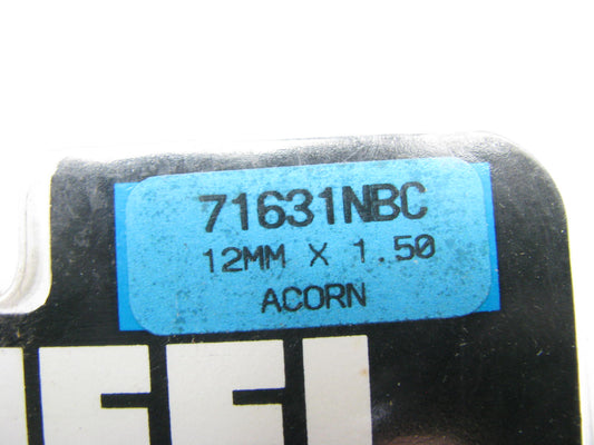 Gorilla 71631NBC Wheel Locks, Black, 12mm X 1.50 Thread, Bulge Acorn, 12x1.5