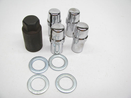 GORILLA 75691N Wheel Locks 9/16'' CHROME Duplex Mag, 4 Pack