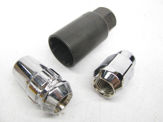 Gorilla 91944HT 6 Lug Nut Wheel Set 20 Acorn Bulge, 4 Locking - 14mm X 1.50