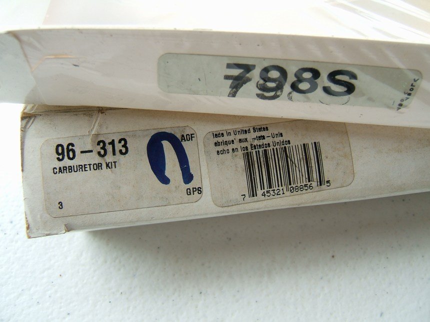 Gp Sorensen 96-313 Carburetor Rebuild Kit - 1971-73 Toyota Carina, 71-74 Corolla