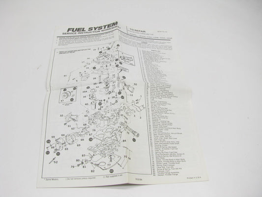 Gp 96-417A Carburetor Rebuild Kit