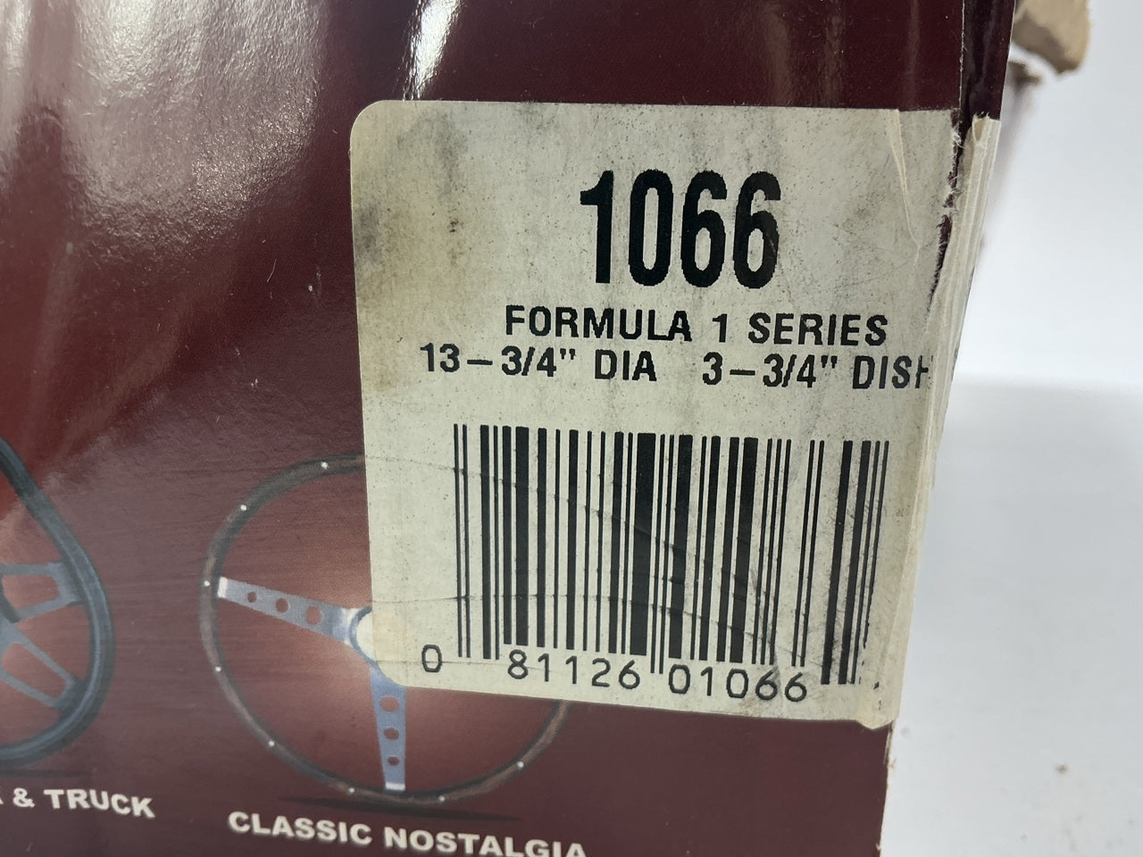 DAMAGED, SEE ACTUAL PHOTOS - Grant 1066 Formula 1 Steering Wheel, 14'' Diameter