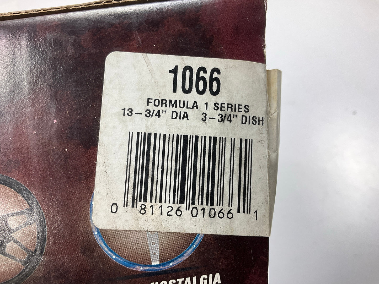 MISSING HORN BUTTON - Grant 1066 Formula 1 Steering Wheel, 14'' Diameter