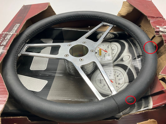MISSING HORN, COSMETIC DAMAGE #2 - Grant 15201 Steering Wheel 14-3/4'' Diameter