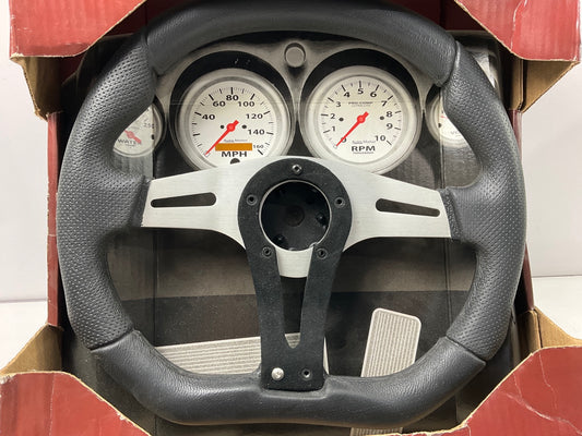 MISSING HORN BUTTON, Grant 490 D-Shape Racing Steering Wheel 13.75''x11.75''