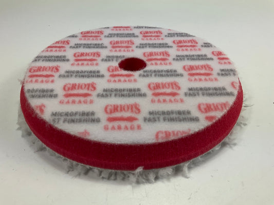 (3) Griot's Garage 10426W 6-1/2'' Gentle Microfiber Fast Finishing Buffing Pads