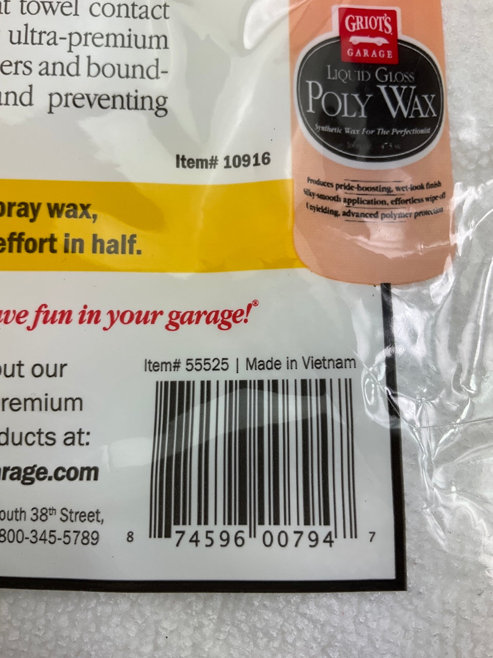 Griots Garage 55525 PFM Dual Weave Wax Removal Towels 9'' X 9'' - Set Of 4