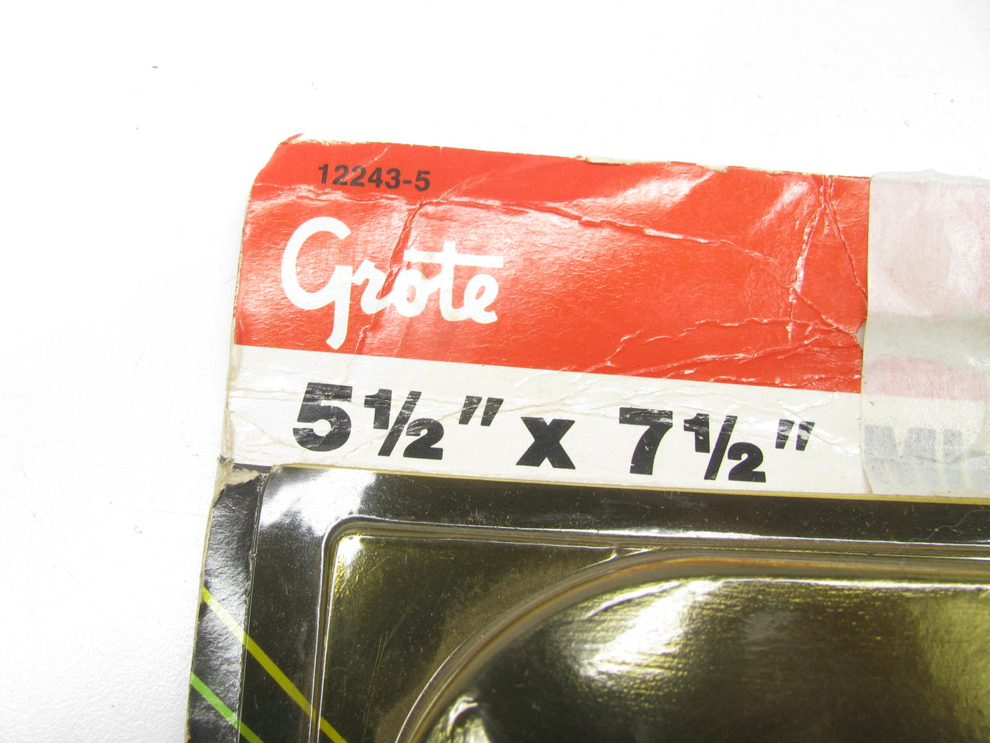 (2) GROTE 12243-5 - Rolled-Rim Mirror With Center Mount - Stainless Steel