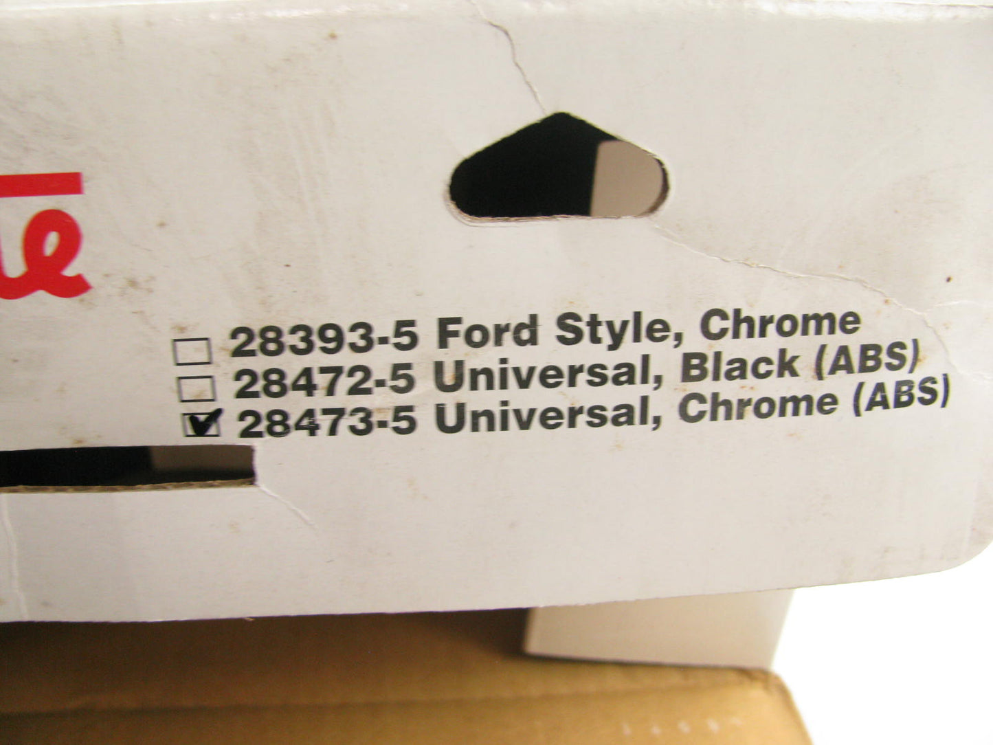 Vintage Grote 28473-5 UNIVERSAL Chrome ABS Plastic Mirror 8 5/8'' X 5 3/4''