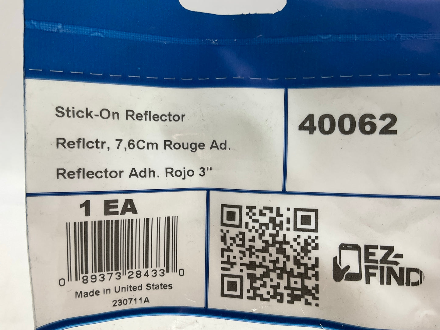 Grote 40062 Sealed 3'' Round Stick-On Reflectors, Red