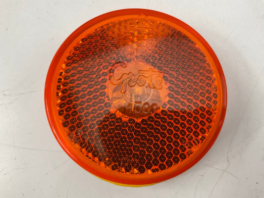 Grote 45833 2 1/2'' Round Amber Clearance Marker Light, Built-In Reflector, 12V