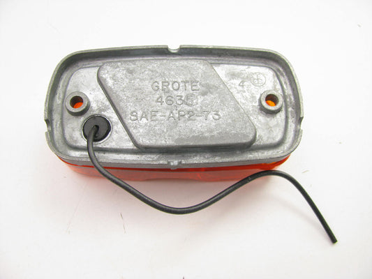 Grote 46783 RECTANGLE Die Cast Two Bulb Clearance Side Marker Light Lamp AMBER